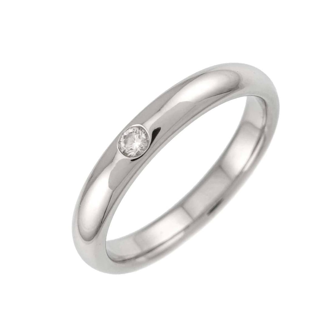 Harry Winston Round Diamond Ring, Platinum (Pt): --- Catalog ---Category: SizeJP Size: 10US Size: 5.5Category: DesignType: Band ringGender: WomenMaterial: Platinum 950Category: GeneralBrand: Harry Winston--- Item List ---Section: ConditionRanking: R