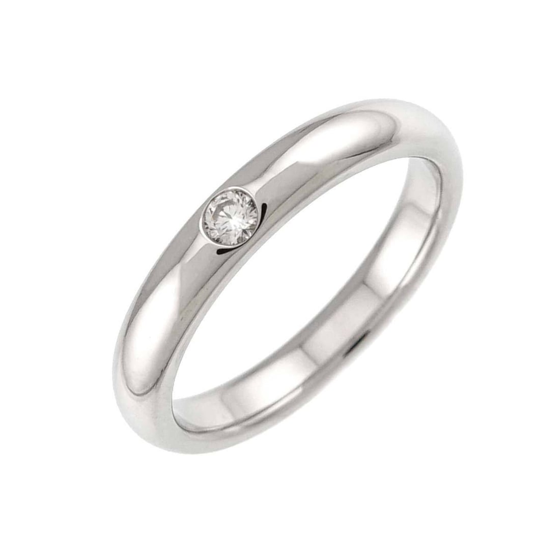 Harry Winston Round Diamond Ring, Platinum (Pt): --- Catalog ---Category: SizeJP Size: 8US Size: 4.5Category: DesignType: Band ringGender: WomenMaterial: Platinum 950Category: GeneralBrand: Harry Winston--- Item List ---Section: ConditionRanking: Ra