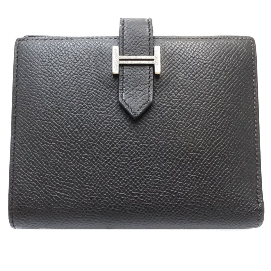 HERMES Bearn Compact Bi-fold Wallet, Y Stamp, Veau Epsom Leather, Black, Women's, 182115: --- Catalog ---Category: SizeSize (HxWxD): 9.5cm x 12cm x 1.5cm / 3.74'' x 4.72'' x 0.59''Category: DesignType: Wallet (bi-fold)Color: BlackGender: WomenMaterial: Epsom leather Category: GeneralBrand: