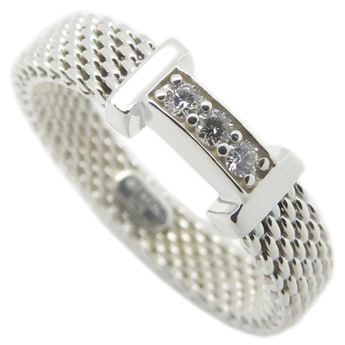 TIFFANY&Co. Somerset Ring, Diamond, SV925, Women's, 295800: --- Catalog ---Category: SizeWeight: 2.1g / 0.07oz.JP Size: 8.5US Size: 4.5Category: DesignType: Band ringStone: DiamondGender: WomenMaterial: Silver 925Category: GeneralBrand: Tiffany--- Item List --