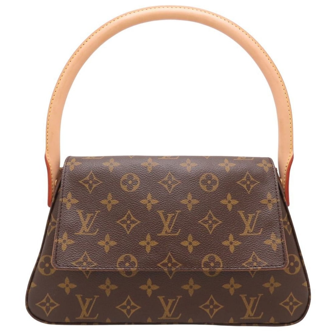 LOUIS VUITTON Monogram Mini Looping M51147 Handbag Brown Women's 353392: --- Catalog ---Category: SizeSize (HxWxD): 17cm x 28cm x 9cm / 6.69'' x 11.02'' x 3.54''Category: DesignType: HandbagColor: BrownGender: WomenClosure: MagnetMaterial: Monogram Category: GeneralLine: M
