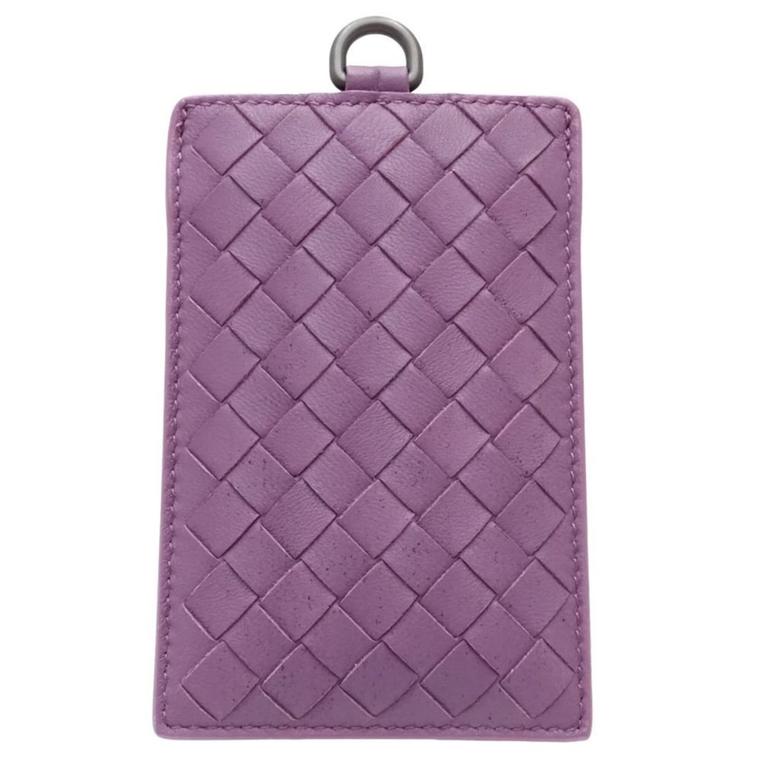 BOTTEGA VENETA Business Card Holder/Card Case, Intrecciato Leather Pass Purple, Women's, 182143: --- Catalog ---Category: DesignType: Business card caseColor: PurpleGender: WomenMaterial: Leather Category: GeneralLine: IntrecciatoBrand: Bottega VenetaCategory: Physical PropertiesSize (HxWxD): 11c