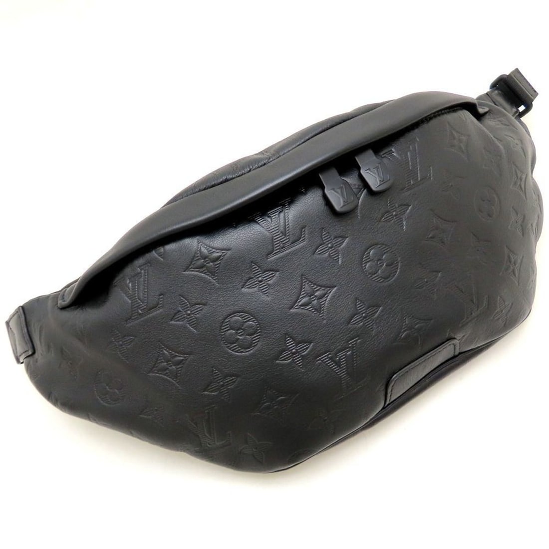 LOUIS VUITTON Monogram Shadow Discovery Bumbag PM (Old Model) M44388 Body Bag, Black, Men's 353386 (1 of 12)
