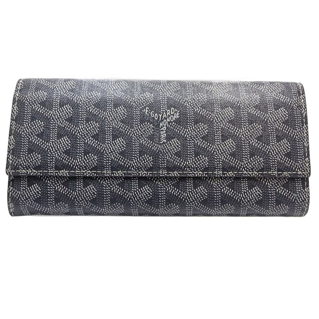 GOYARD Long Wallet, Frep Leather, Gray, Women's, 182138: --- Catalog ---Category: SizeSize (HxWxD): 9.5cm x 19.5cm x 3.5cm / 3.74'' x 7.67'' x 1.37''Category: DesignType: Long wallet (bi-fold)Color: GrayGender: WomenMaterial: Leather Category: GeneralBrand: