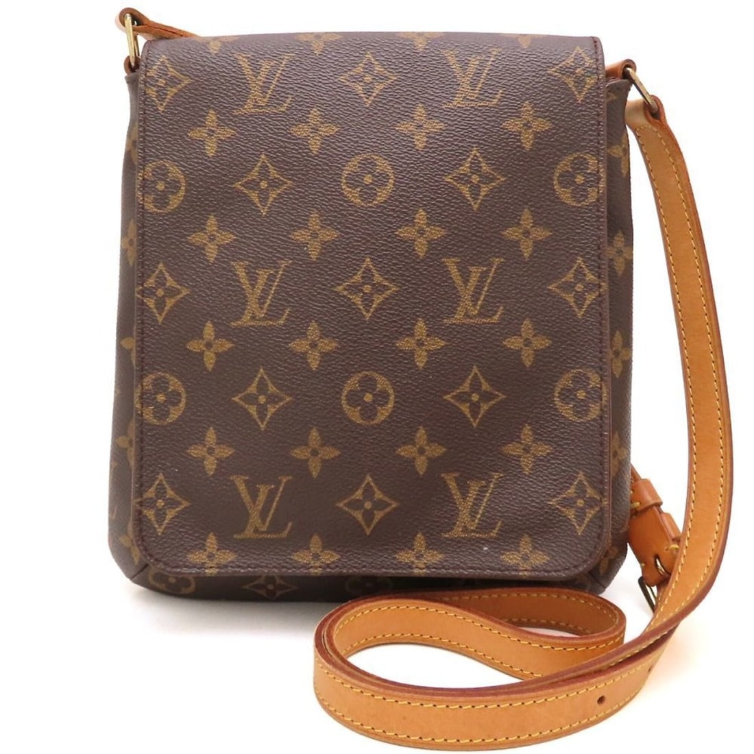 LOUIS VUITTON Monogram Musette Salsa Long M51387 Shoulder Bag Brown Women's 353398: --- Catalog ---Category: SizeSize (HxWxD): 24cm x 22cm x 4cm / 9.44'' x 8.66'' x 1.57''Category: DesignType: Shoulder bagColor: BrownGender: WomenClosure: MagnetMaterial: Monogram Category:
