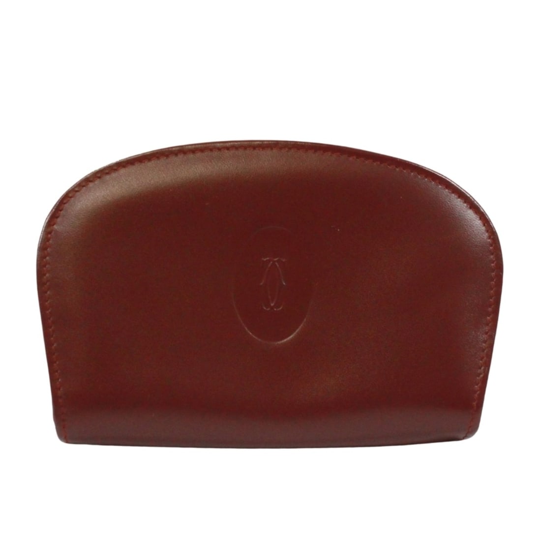 CARTIER Cartier Pouch Must Line Double C Logo Wallet/Coin Case Leather Bordeaux Women's: --- Catalog ---Category: SizeSize (HxWxD): 9cm x 13cm x 2cm / 3.54'' x 5.11'' x 0.78''Category: DesignType: Coin purse/coin caseColor: BordeauxGender: WomenMaterial: Leather Category: GeneralBrand: Ca