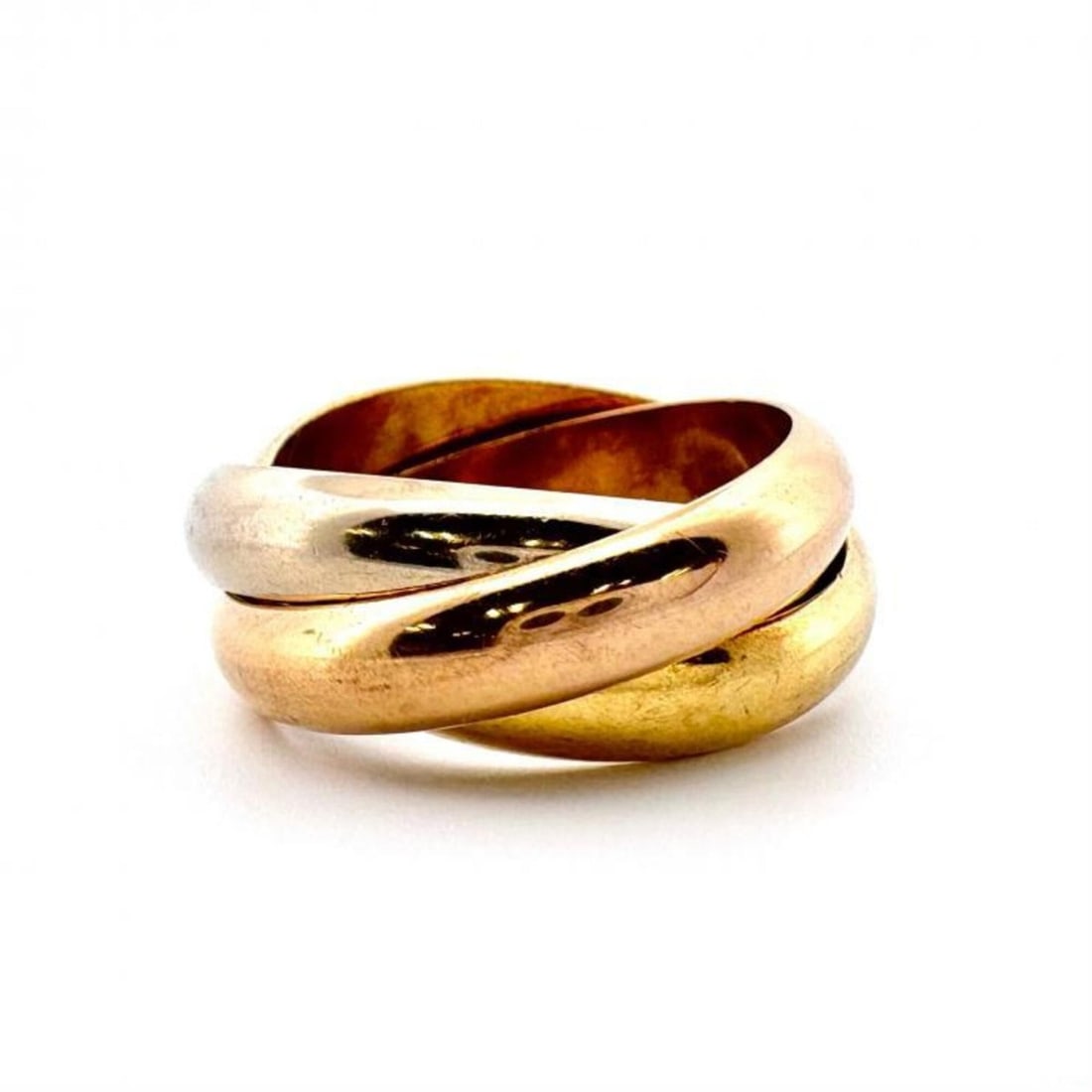 CARTIER K18 Trinity Ring Classic MM #50 (Cartier ring) (1 of 9)