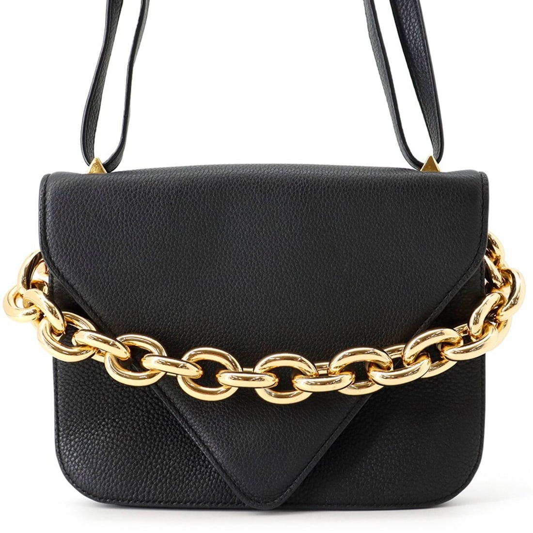 Bottega Veneta shoulder bag, Mount Envelope, leather, BOTTEGA VENETA handbag, black, Veneta,: --- Catalog ---Category: SizeWeight: 650g / 1.43lb.Size (HxWxD): 17cm x 21.5cm x 3cm / 6.69'' x 8.46'' x 1.18''Strap Length: 139cm - 149.5cm / 54.72'' - 58.85''Category: DesignType: Handbag, Shoulder
