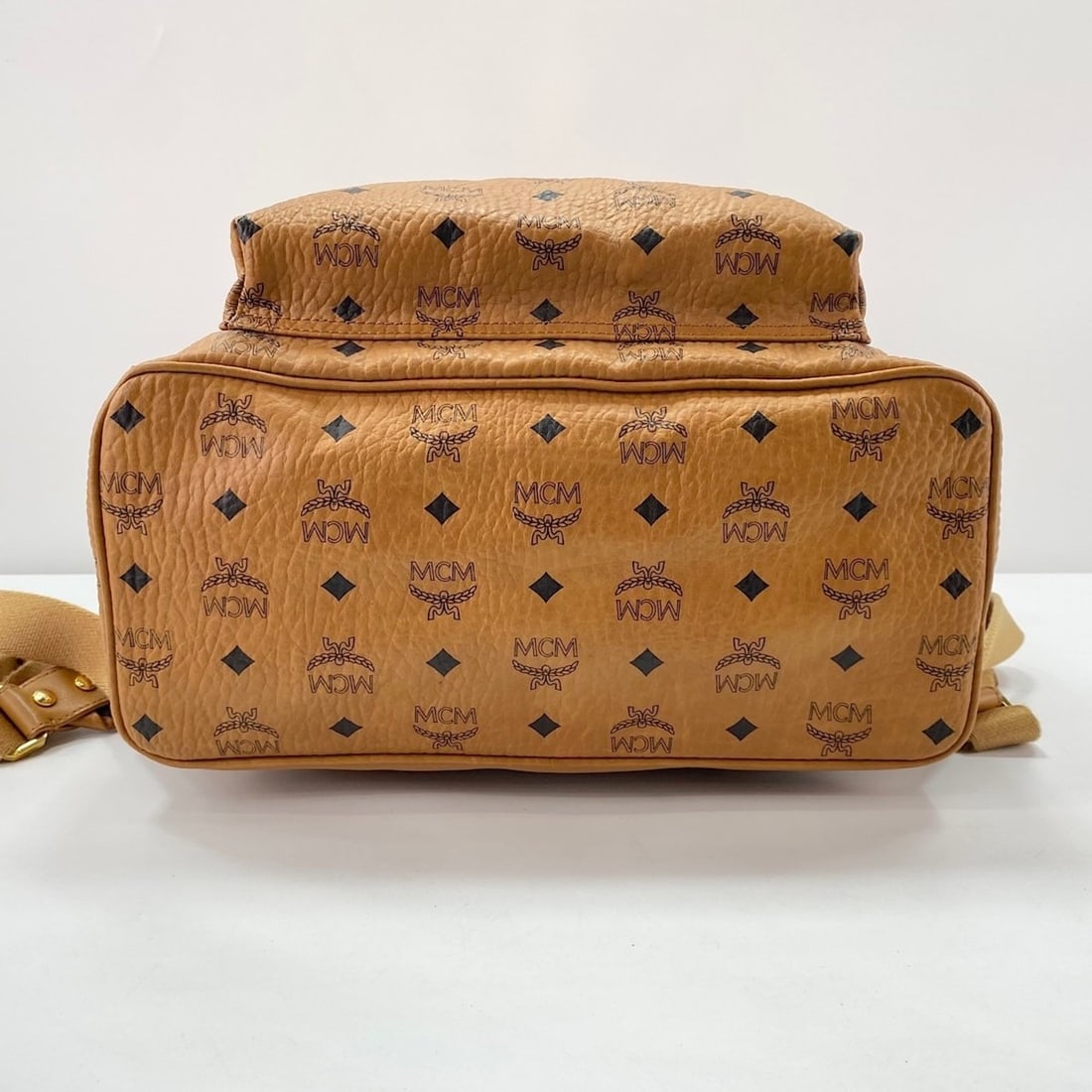 MCM Stark Medium Studded Backpack, Brown - 7