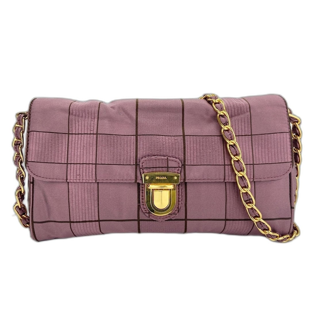 Prada shoulder bag, nylon, purple: --- Catalog ---Category: SizeSize (HxWxD): 15cm x 25cm x 2cm / 5.9'' x 9.84'' x 0.78''Category: DesignType: Shoulder bagColor: PurpleGender: WomenMaterial: Nylon Category: GeneralBrand: Prada--- Item 
