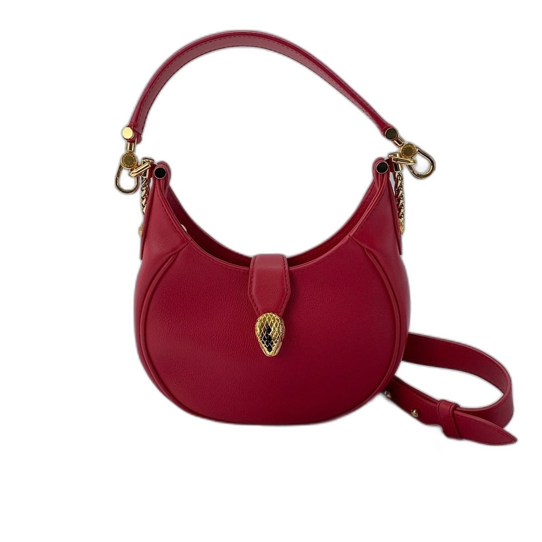 Bulgari BVLGARI Serpenti 2-way Shoulder Bag Leather Red: --- Catalog ---Category: SizeSize (HxWxD): 12cm x 18cm x 4cm / 4.72'' x 7.08'' x 1.57''Category: DesignType: Shoulder bagColor: Red colorGender: WomenMaterial: Leather Category: GeneralBrand: Bvlgari-