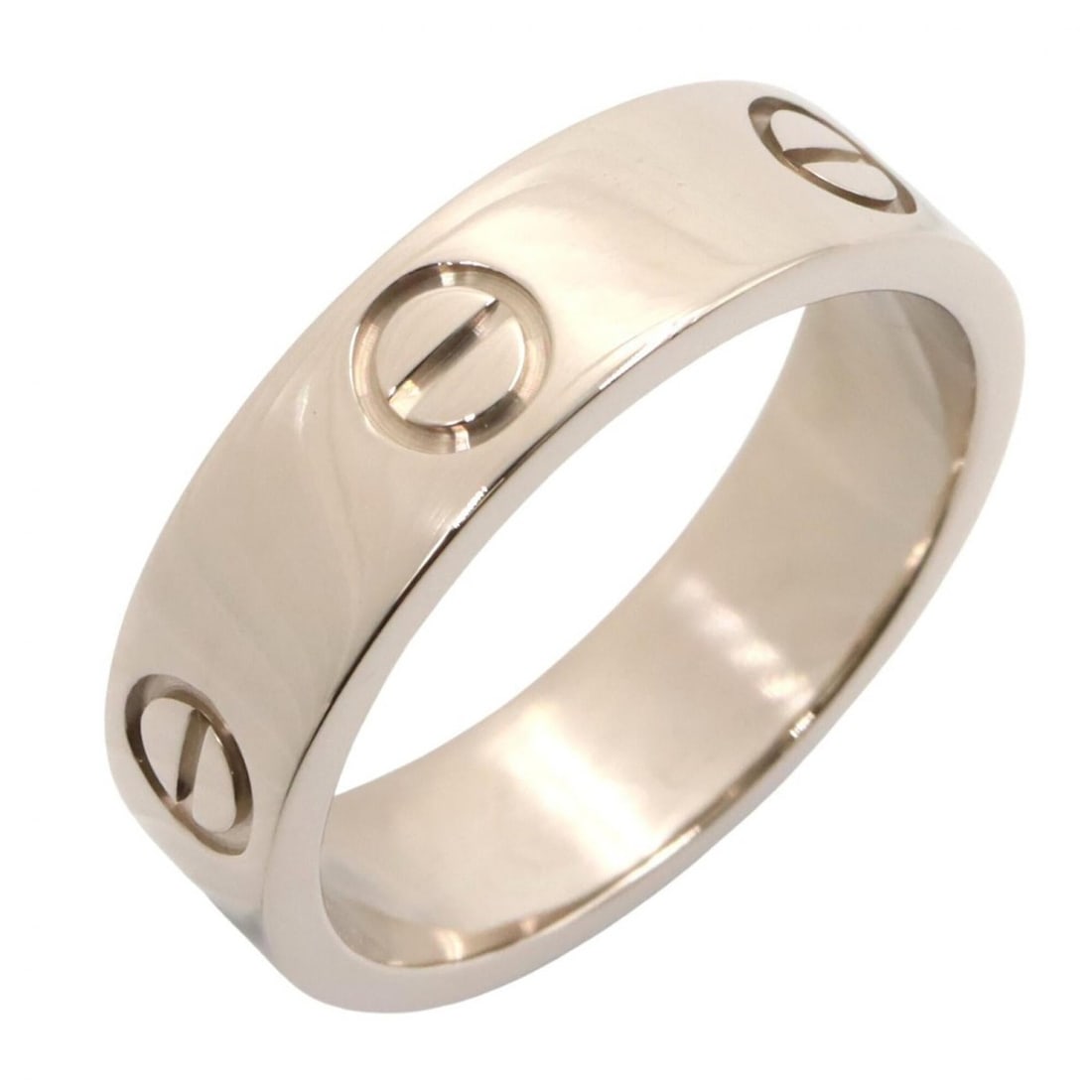 Cartier Love Ring, 18K White Gold (18KWG), Women's, Silver Tone, B4084700: --- Catalog ---Category: SizeJP Size: 14US Size: 7Category: DesignType: Band ringColor: SilverGender: WomenMaterial: White gold (18K)Category: GeneralMPN: B4084700Brand: Cartier--- Item List ---Sectio