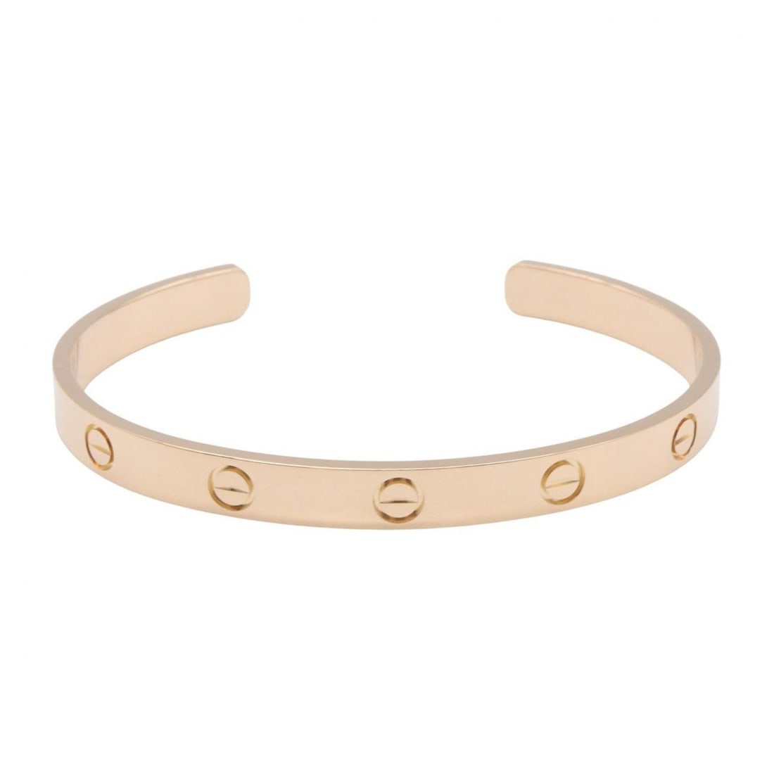 Cartier Love Open Bracelet, 18K Pink Gold (PG), Women's Tone: --- Catalog ---Category: SizeLength: 16.5cm / 6.49''Category: DesignType: BangleColor: GoldGender: WomenMaterial: Pink gold (18K)Category: GeneralBrand: Cartier--- Item List ---Section: ConditionRanki