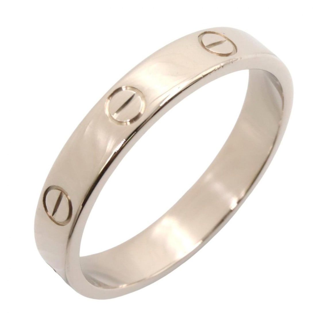 Cartier Mini Love Ring, 18K White Gold (18KWG), Silver Tone, B4085100 (Men's/Women's): --- Catalog ---Category: SizeJP Size: 20US Size: 10Category: DesignType: Band ringColor: SilverGender: Men,WomenMaterial: White gold (18K)Category: GeneralMPN: B4085100Brand: Cartier--- Item List ---S