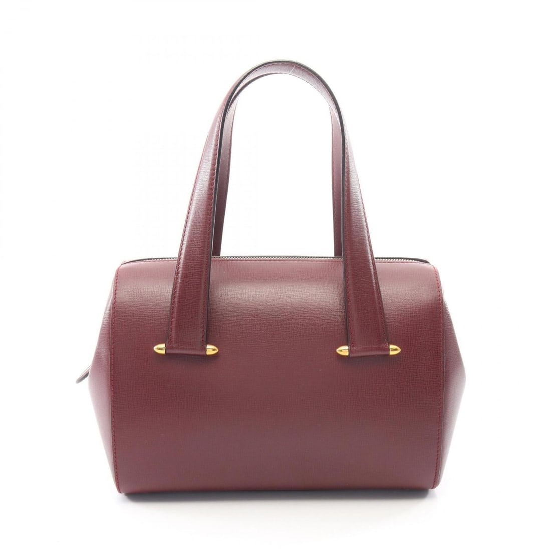 Cartier Must Line Mini Boston Bag Handbag Leather Women's Bordeaux (1 of 10)