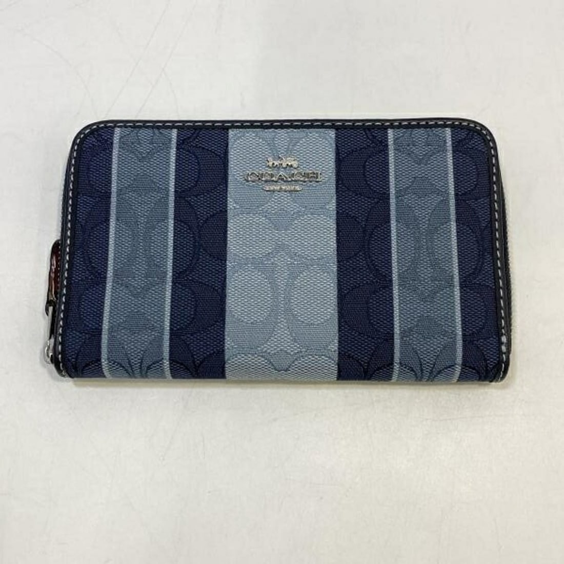 COACH Signature Pattern Wallet, Blue (1 of 10)