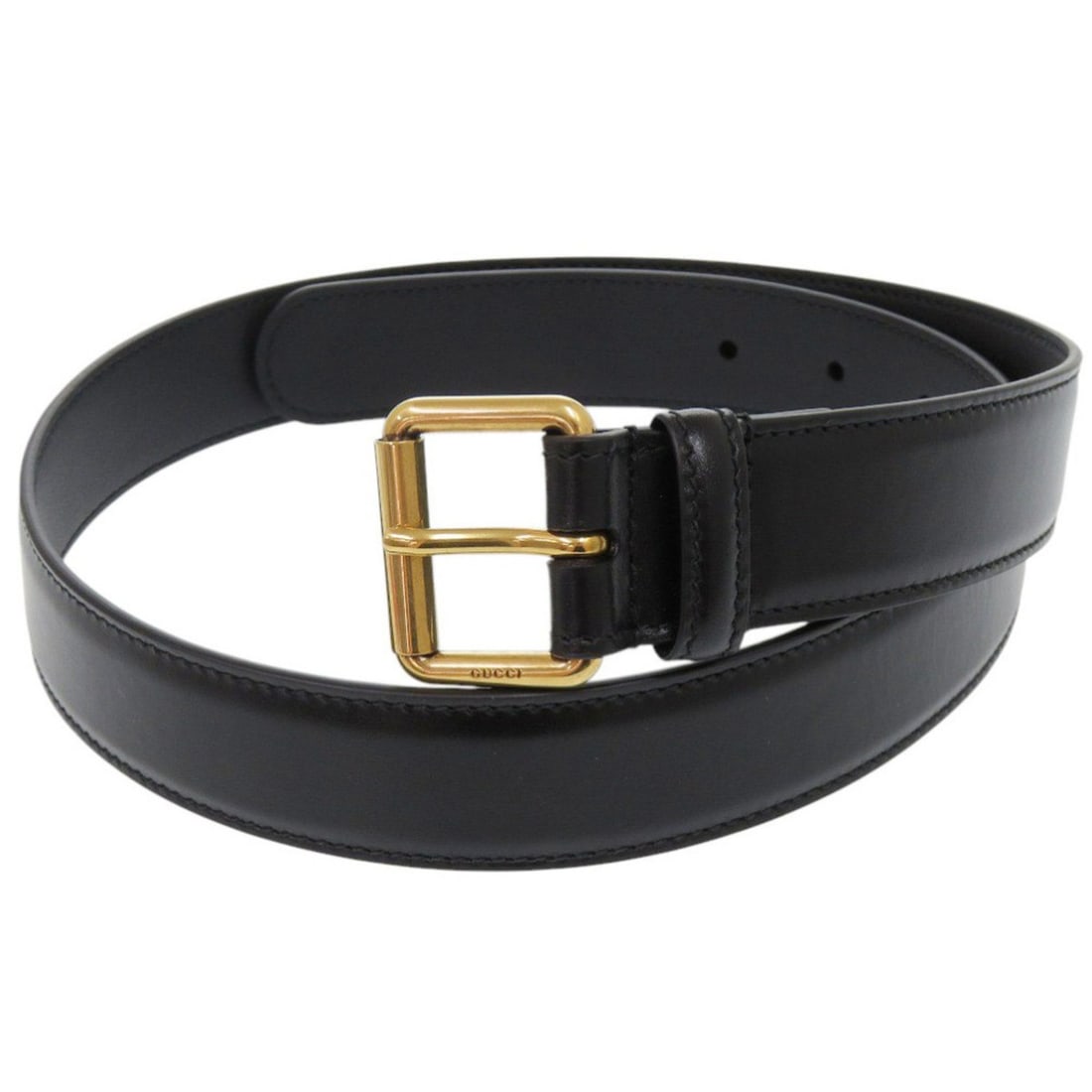 Gucci 732316 Leather Black Belt 0245 GUCCI Men's: --- Catalog ---Category: SizeLength: 68cm - 77.5cm / 26.77'' - 30.51''Category: DesignType: Standard beltColor: Black, GoldGender: MenMaterial (Strap): Leather Category: GeneralMPN: 732316Brand: Gucci