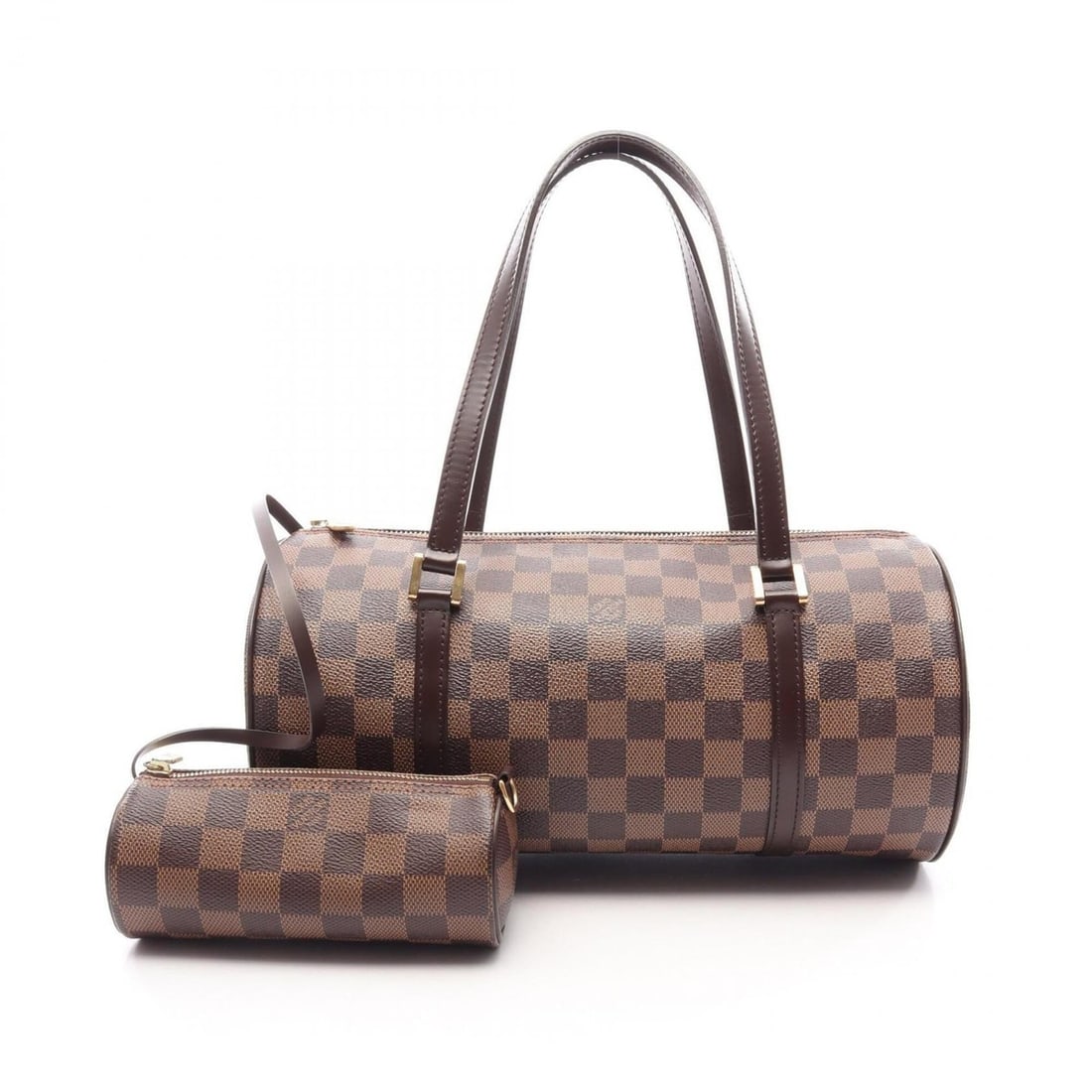 Louis Vuitton Papillon 30 Damier Ebene Handbag, Coated Canvas and Leather, Brown, Women's, N51303: --- Catalog ---Category: SizeSize (HxWxD): 15cm x 30cm x 15cm / 5.9'' x 11.81'' x 5.9''Category: DesignType: Handbag, PouchColor: Brown, EbeneGender: WomenMaterial: Coated canvas , Damier Canvas , PVC