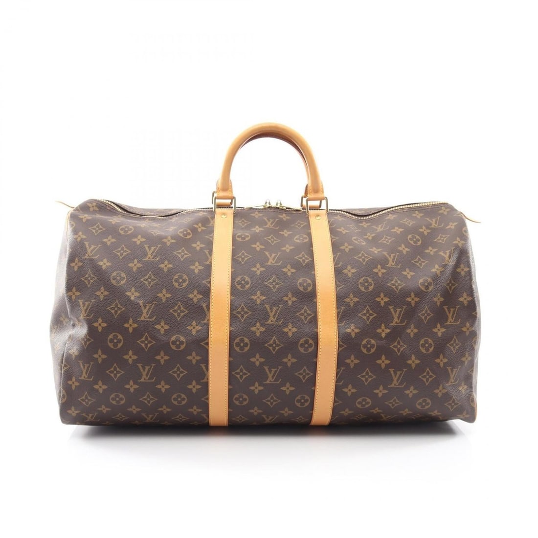 Louis Vuitton Keepall 55 Monogram Boston Bag Handbag, Coated Canvas Leather, Men's/Women's, Brown,: --- Catalog ---Category: SizeSize (HxWxD): 30cm x 56cm x 25cm / 11.81'' x 22.04'' x 9.84''Category: DesignType: Boston bag, HandbagColor: BrownGender: Men,WomenMaterial: PVC , Leather Category: Genera