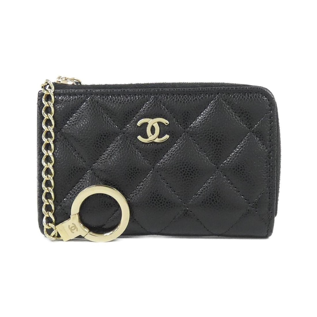 Chanel Timeless Classic Line AP0221 Coin & Key Case: --- Catalog ---Category: SizeSize (HxWxD): 7cm x 12cm x 2cm / 2.75'' x 4.72'' x 0.78''Category: DesignType: Coin purse/coin caseColor: BlackGender: WomenMaterial: Grained Calfskin Category: