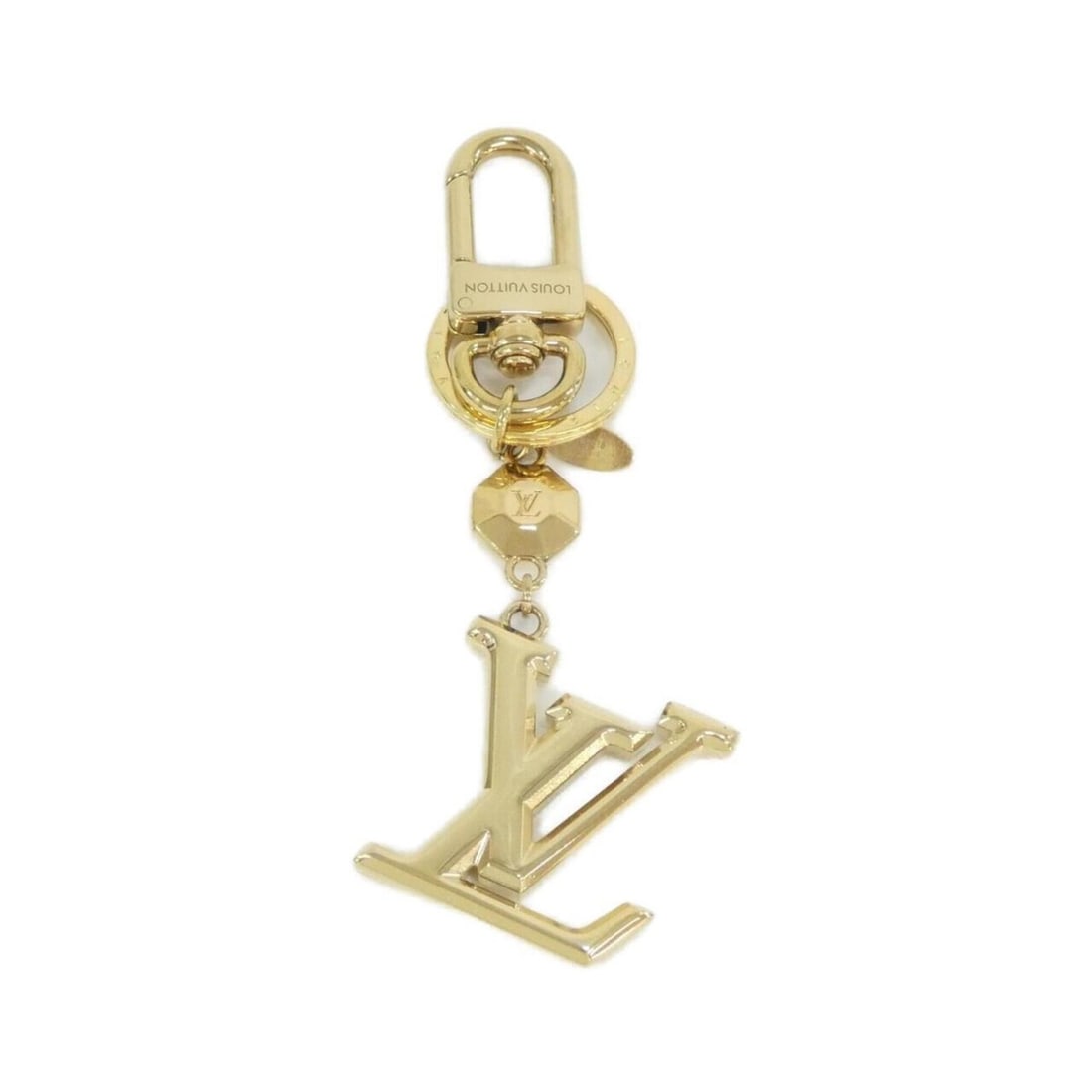 Louis Vuitton Keychain LV Facette M65216 Keyring: --- Catalog ---Category: DesignType: KeyringColor: GoldGender: Women,MenCategory: GeneralBrand: Louis Vuitton--- Item List ---Section: ConditionRanking: Rank A Used - A few traces of usage, some scrat