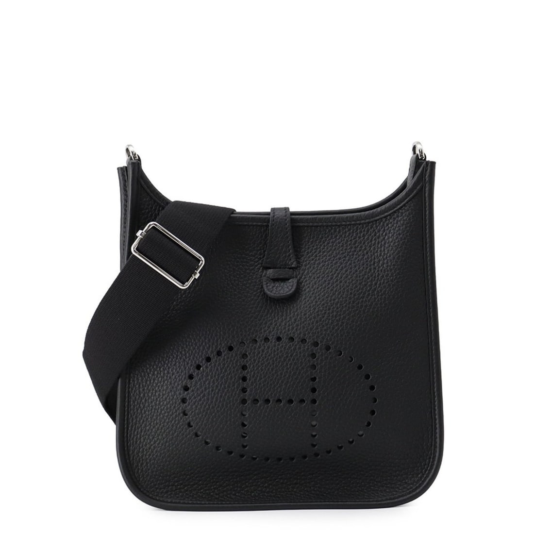 Hermes Evelyne 3 Shoulder Bag, 23cm, Black, Taurillon Clemence Leather, G Stamp, Handbag, HERMES: --- Catalog ---Category: SizeSize (HxWxD): 24.5cm x 23cm x 6cm / 9.64'' x 9.05'' x 2.36''Category: DesignType: Handbag, Shoulder bagColor: BlackGender: WomenMaterial: Taurillon clemence leather Hardwa