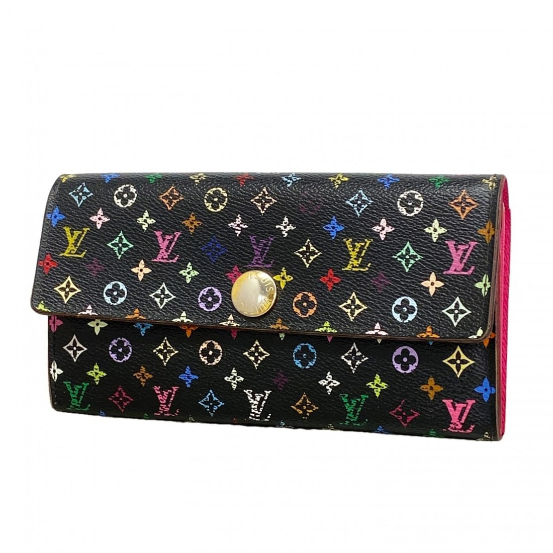 Louis Vuitton Monogram Multicolor Portefeuille Sarah Long Wallet M93747 Noir Grenade Ladies P3291224: --- Catalog ---Category: SizeSize (HxWxD): 9.5cm x 18.5cm x 2.5cm / 3.74'' x 7.28'' x 0.98''Category: DesignType: Long wallet (bi-fold)Color: Grenade, NoirGender: WomenCategory: GeneralMPN: M93747Bran