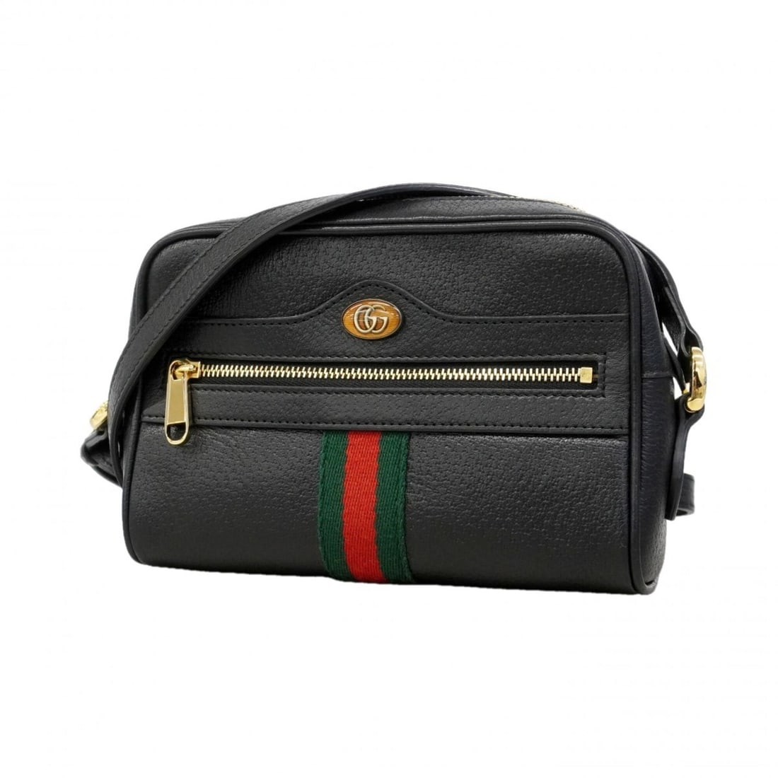 Gucci Shoulder Bag, Sherry Line, 517350, Leather, Black, Women's, P3206731: --- Catalog ---Category: SizeSize (HxWxD): 12cm x 18cm x 5.5cm / 4.72'' x 7.08'' x 2.16''Category: DesignType: Shoulder bagColor: BlackGender: WomenMaterial: Leather Hardware Color: GoldCategory: Gene