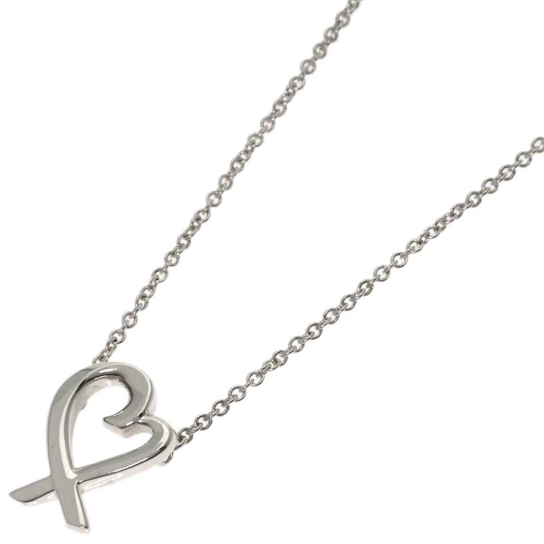 Tiffany & Co. Loving Heart Necklace, Silver, Women's.: --- Catalog ---Category: SizePendant Size: 11.7mm x 8.8mm / 0.46'' x 0.34''Neck Circumference: 40.5 cm / 15.94''Category: DesignGender: WomenMaterial: SilverNecklace Type: NecklaceCategory: GeneralBra
