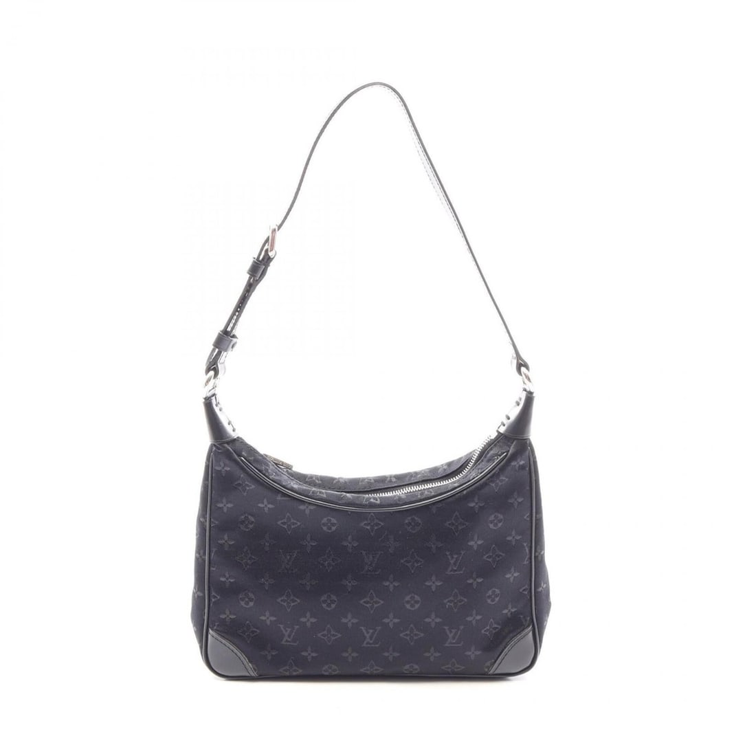 Louis Vuitton Little Boulogne Handbag, Fabric Leather Monogram Satin, Women's, Black, M92142: --- Catalog ---Category: SizeSize (HxWxD): 10.5cm x 19cm x 5cm / 4.13'' x 7.48'' x 1.96''Category: DesignType: HandbagColor: Black, NoirGender: WomenMaterial: Fabric , Leather Category: GeneralMPN: M9