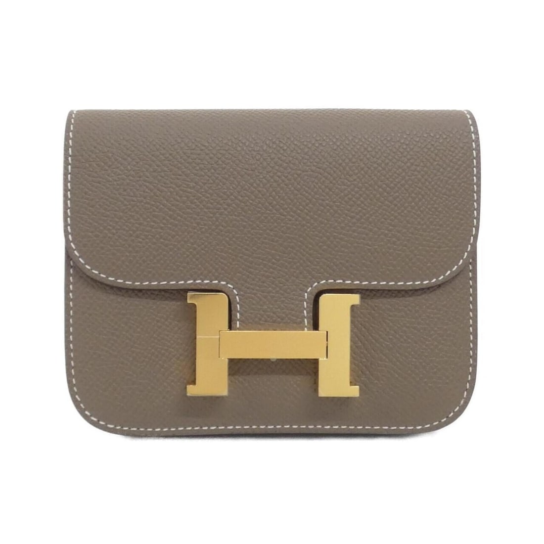Hermes Constance Slim 082060CC Wallet: --- Catalog ---Category: SizeSize (HxWxD): 10cm x 12cm x 2.5cm / 3.93'' x 4.72'' x 0.98''Category: DesignType: Coin purse/coin caseColor: Etoupe grayGender: Women,MenMaterial: Epsom leather Category: 