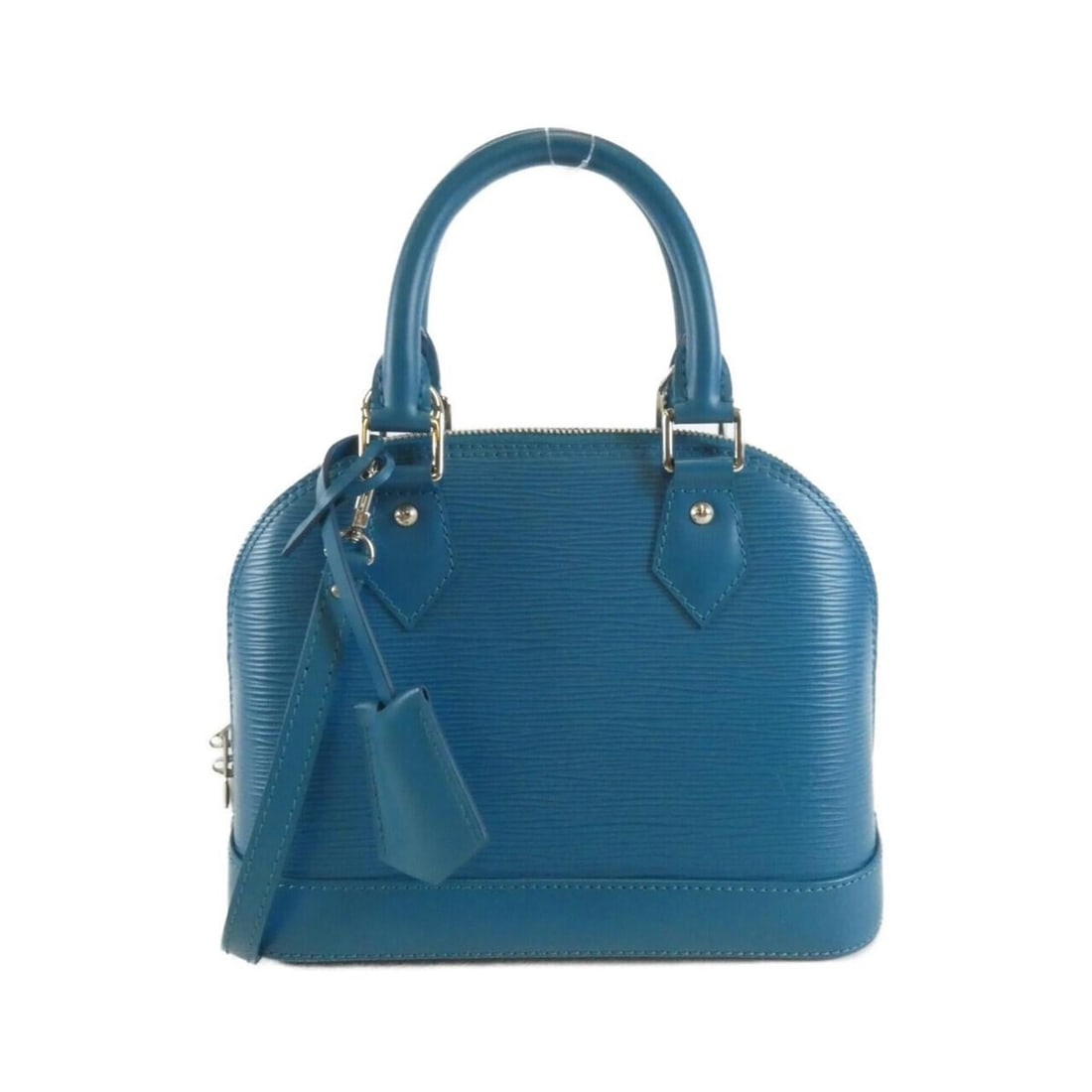 Louis Vuitton Epi Alma BB M40853 Handbag: --- Catalog ---Category: SizeSize (HxWxD): 19cm x 25cm x 11cm / 7.48'' x 9.84'' x 4.33''Category: DesignType: HandbagColor: Blue, CyanGender: WomenMaterial: Leather Leather/Fur Type: CalfskinCategory: