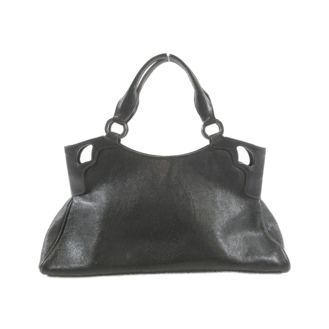 Cartier Marcello handbag: --- Catalog ---Category: SizeSize (HxWxD): 19cm x 36cm x 12cm / 7.48'' x 14.17'' x 4.72''Category: DesignType: HandbagColor: BlackGender: WomenMaterial: Leather Hardware Color: SilverLeather/Fur