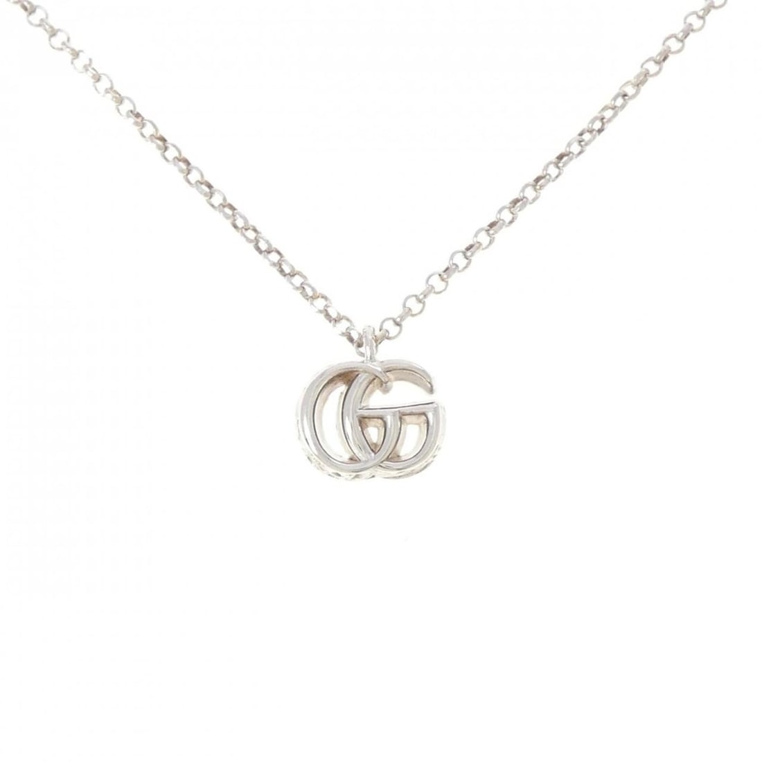 Gucci Double G Necklace: --- Catalog ---Category: SizePendant Size: 12.1mm x 11.5mm / 0.47'' x 0.45''Neck Circumference: 38 cm - 42 cm / 14.96'' - 16.53''Category: DesignColor: SilverGender: WomenMaterial: Silver 925Pendant