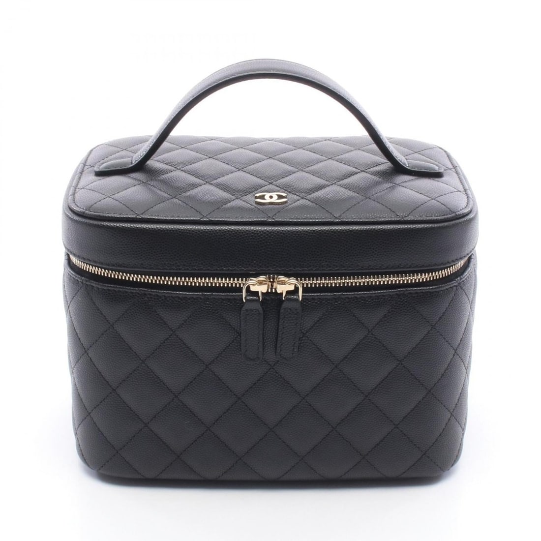 Chanel Timeless Classic Matelassé Handbag, Caviar Leather (Grained Calfskin), Women's, Black,: --- Catalog ---Category: SizeSize (HxWxD): 15cm x 20cm x 13cm / 5.9'' x 7.87'' x 5.11''Category: DesignType: HandbagColor: BlackGender: WomenMaterial: Grained Calfskin Category: GeneralMPN: AP2573Line