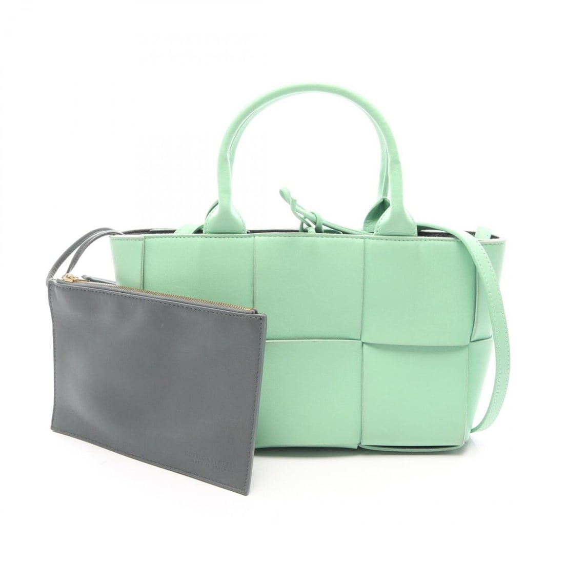 Bottega Veneta Mini Arco 2-Way Tote Bag/Handbag, Leather, Women's, Green: --- Catalog ---Category: SizeSize (HxWxD): 16cm x 25cm x 8cm / 6.29'' x 9.84'' x 3.14''Category: DesignType: Handbag, Pouch, Tote bagColor: GreenGender: WomenMaterial: Leather Category: GeneralBrand: 