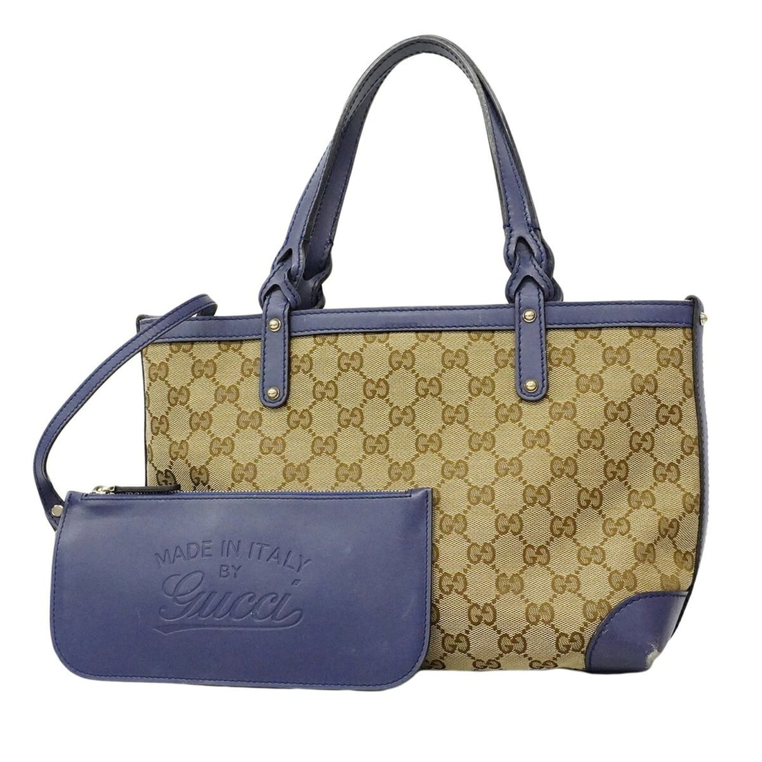 Gucci GG Canvas Tote Bag 269878 Beige Blue Champagne Women's: --- Catalog ---Category: SizeSize (HxWxD): 21cm x 27cm x 11cm / 8.26'' x 10.62'' x 4.33''Category: DesignType: Tote bagColor: Beige, BlueGender: WomenMaterial: Canvas Hardware Color: Champagne goldCat