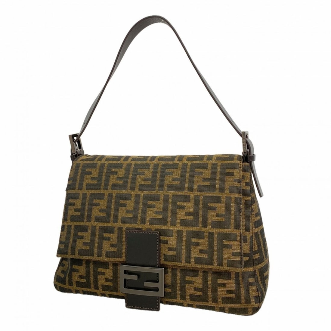 Fendi Zucca Mamma Bucket Nylon Canvas Handbag, Brown, Women's: --- Catalog ---Category: SizeSize (HxWxD): 21cm x 30cm x 12cm / 8.26'' x 11.81'' x 4.72''Category: DesignType: HandbagColor: BrownGender: WomenMaterial: Nylon canvas Hardware Color: SilverCategory: Ge