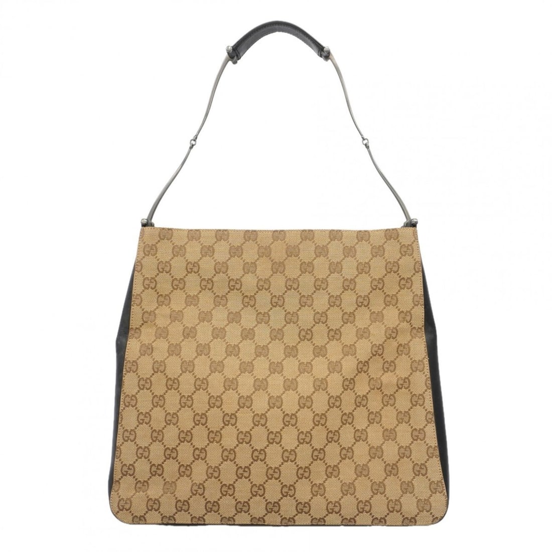 Gucci Shoulder Bag GG Canvas 001 8181 Black Brown Women's: --- Catalog ---Category: SizeSize (HxWxD): 29.5cm x 33cm x 4cm / 11.61'' x 12.99'' x 1.57''Category: DesignType: Shoulder bagColor: Black, BrownGender: WomenMaterial: Canvas Hardware Color: SilverCate