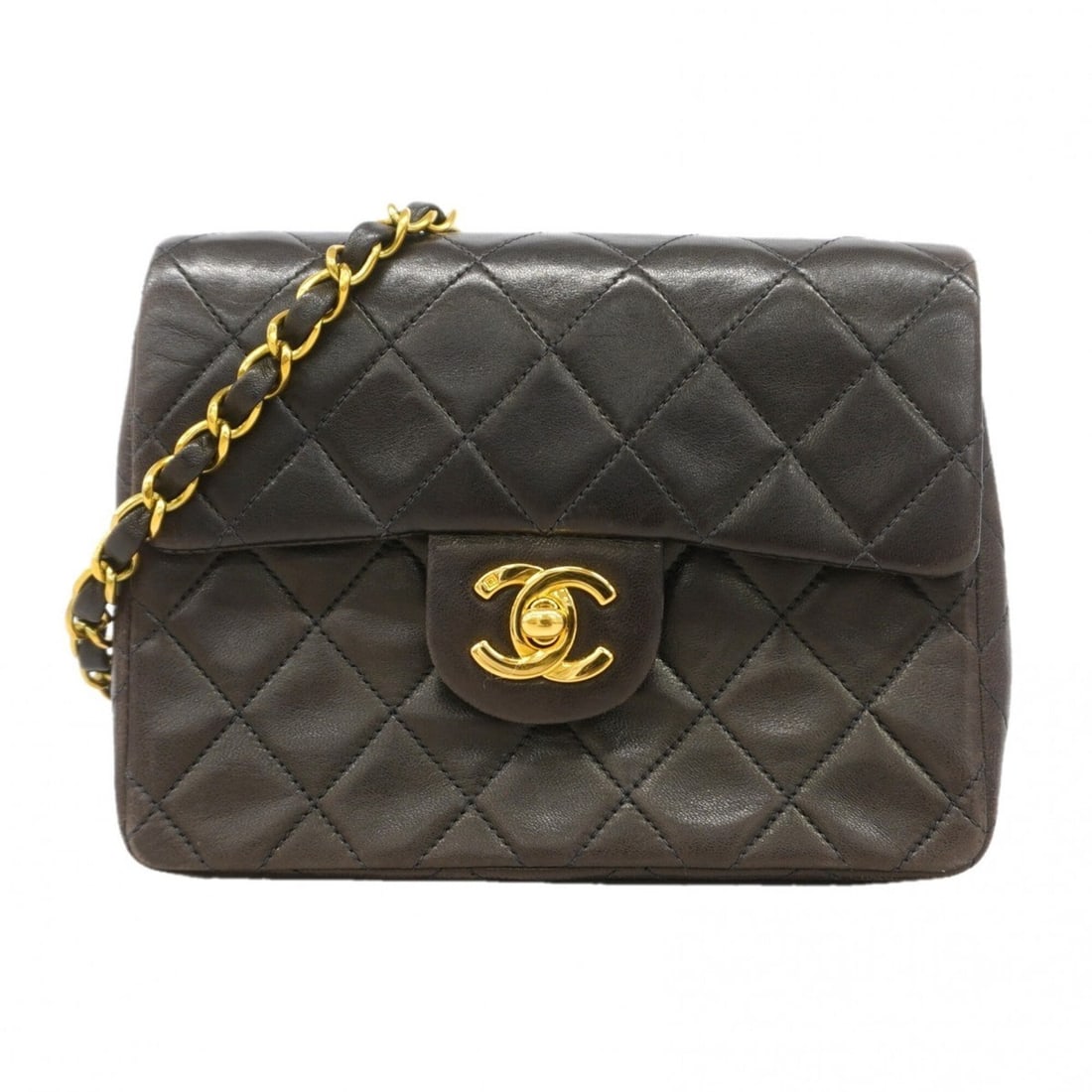 Chanel Matelassé Lambskin Shoulder Bag, Black, Women's: --- Catalog ---Category: SizeSize (HxWxD): 14cm x 17.5cm x 6cm / 5.51'' x 6.88'' x 2.36''Category: DesignType: Shoulder bagColor: BlackGender: WomenMaterial: Leather Hardware Color: GoldLeather/Fur Ty