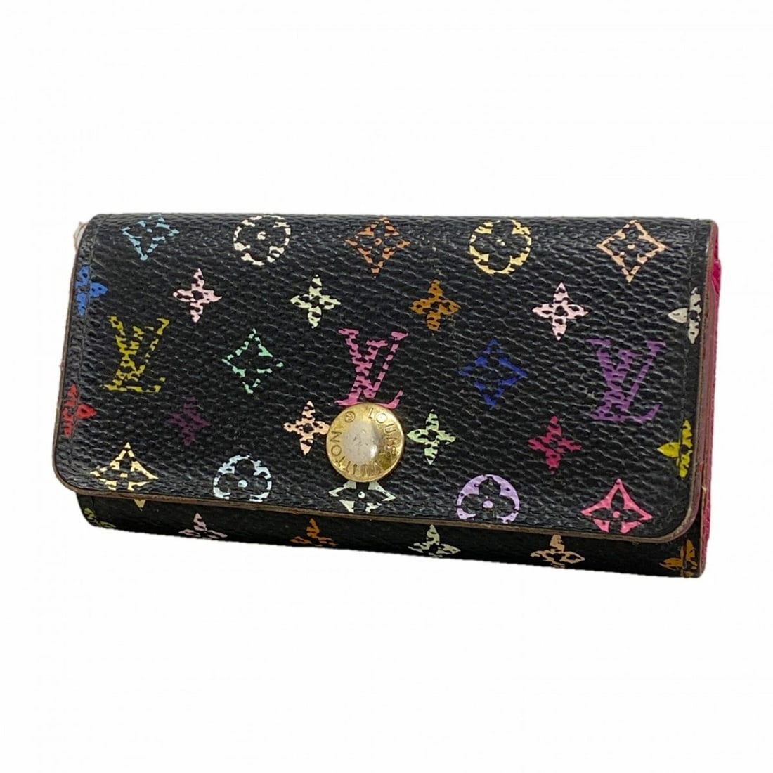 Louis Vuitton Accessory Key Case Monogram Multicolor Multicles 4 M93732 Noir Grenade Men's/Women's: --- Catalog ---Category: DesignType: KeycaseColor: Grenade, NoirGender: Men,WomenCategory: GeneralMPN: M93732Brand: Louis VuittonCategory: Physical PropertiesSize (HxWxD): 6cm x 10.5cm x 1.5cm / 2.36'