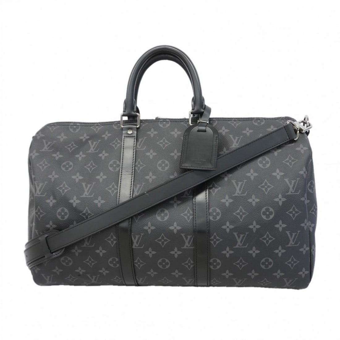 Louis Vuitton Bag - Boston Monogram Eclipse Keepall Bandoulière 45 M40569 Black Men's: --- Catalog ---Category: SizeSize (HxWxD): 27cm x 45cm x 20cm / 10.62'' x 17.71'' x 7.87''Category: DesignType: Boston bagColor: BlackGender: MenCategory: GeneralMPN: M40569Brand: Louis Vuitton--- Ite