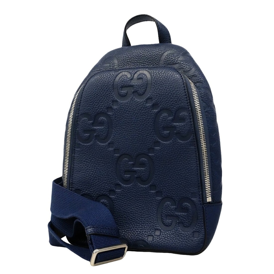 Gucci Jumbo GG Leather Body Bag 766937 (Men's): --- Catalog ---Category: SizeSize (HxWxD): 29cm x 18.5cm x 6.5cm / 11.41'' x 7.28'' x 2.55''Category: DesignType: Sling bagColor: BlueGender: MenMaterial: Leather Hardware Color: SilverCategory: Gener