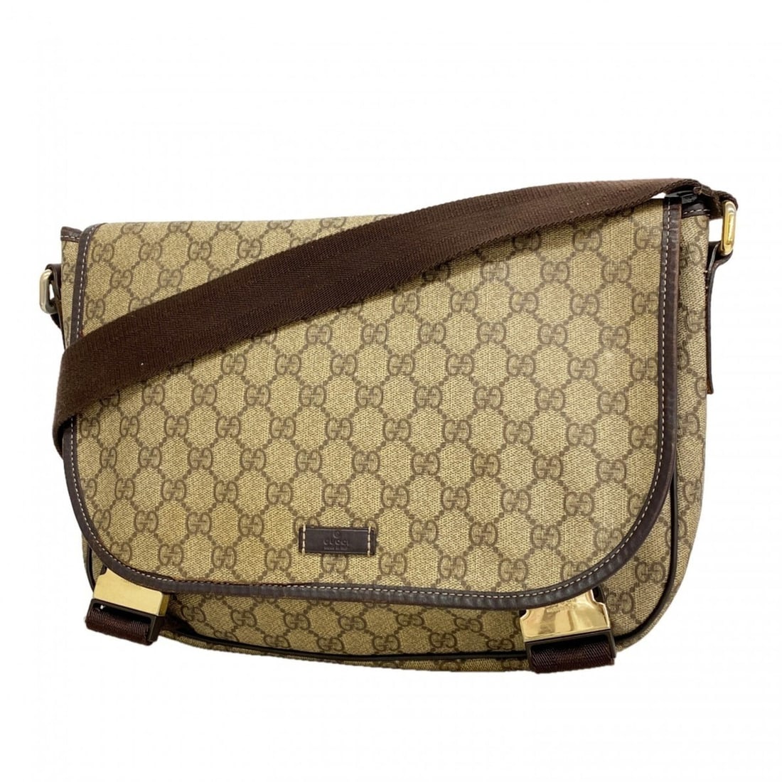 Gucci GG Supreme Shoulder Bag 201732 Brown Champagne Women's: --- Catalog ---Category: SizeSize (HxWxD): 25cm x 29.5cm x 11.5cm / 9.84'' x 11.61'' x 4.52''Category: DesignType: Shoulder bagColor: BrownGender: WomenMaterial: PVC Category: GeneralMPN: 201732Brand: