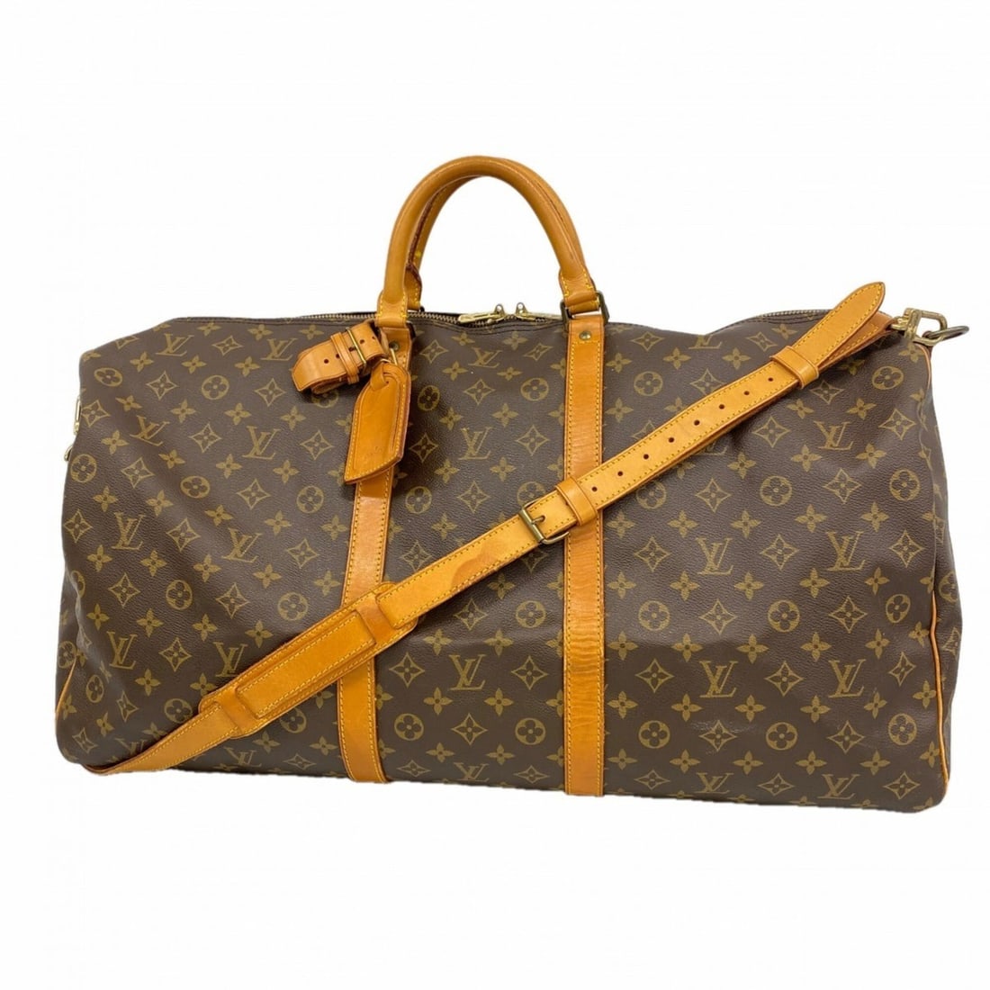 Louis Vuitton Bags - Boston Monogram Keepall Bandoulière 60 M41412 Brown Men's & Women's: --- Catalog ---Category: SizeSize (HxWxD): 34cm x 60cm x 27cm / 13.38'' x 23.62'' x 10.62''Category: DesignType: Boston bagColor: BrownGender: Men,WomenCategory: GeneralMPN: M41412Brand: Louis Vuitton