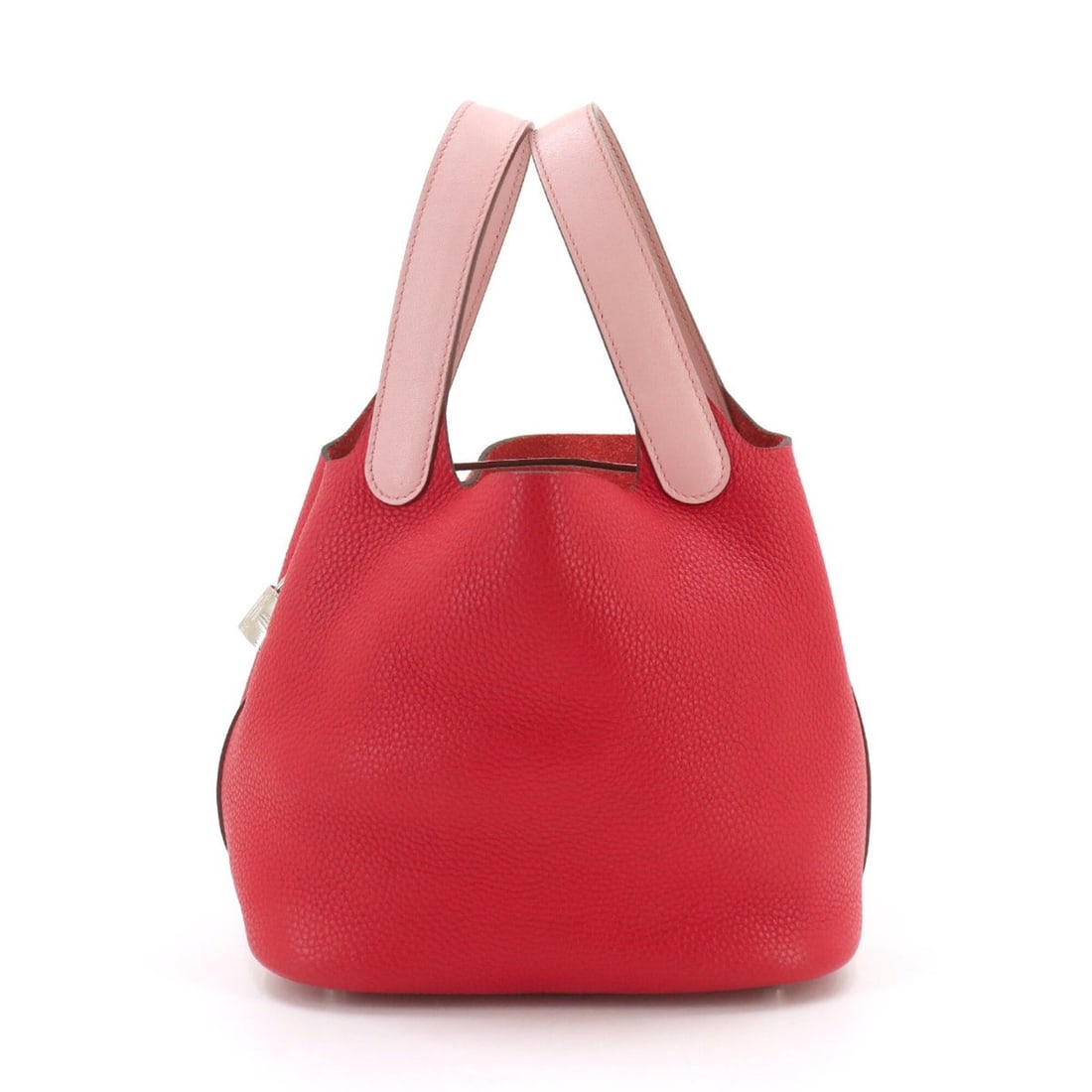 Piko Hermes Picotin Lock Touch 18 PM Handbag, Taurillon Clemence Swift Leather, Rouge Tomato/Rose: --- Catalog ---Category: SizeSize (HxWxD): 17.5cm x 18.5cm x 14cm / 6.88'' x 7.28'' x 5.51''Category: DesignType: HandbagColor: Red colorGender: WomenMaterial: Leather Category: GeneralBrand: PikoCoun
