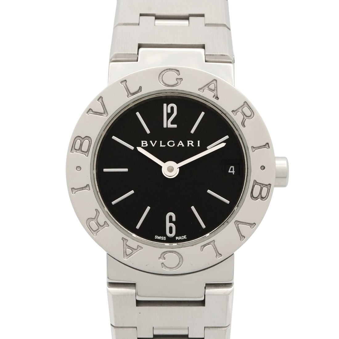 Bulgari BVLGARI Watch Stainless Steel Ladies Black BB23SS: --- Catalog ---Category: SizeWrist Size: 14.5cm / 5.7''Case Diameter: 23mm / 0.91''Category: DesignType: WristwatchGender: WomenColor (Dial): BlackMaterial (Band): Stainless steelMaterial (Case): Stai