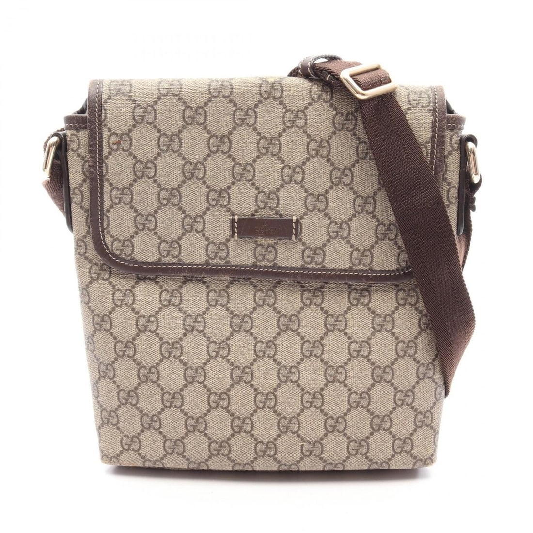Gucci GG Supreme Shoulder Bag/Handbag, Coated Canvas and Leather, Women's, Beige/Brown, Item Number: --- Catalog ---Category: SizeSize (HxWxD): 25cm x 22cm x 5cm / 9.84'' x 8.66'' x 1.96''Category: DesignType: Handbag, Shoulder bagColor: Beige, BrownGender: WomenMaterial: PVC , Leather Category: Gene