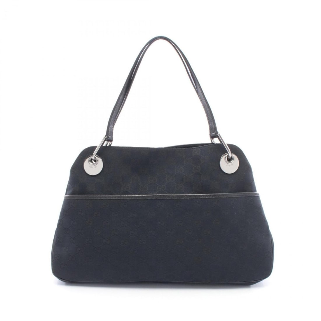 Gucci GG Canvas Shoulder Bag Handbag Leather Women's Black 121023: --- Catalog ---Category: SizeSize (HxWxD): 24cm x 39cm x 7cm / 9.44'' x 15.35'' x 2.75''Category: DesignType: Handbag, Shoulder bagColor: BlackGender: WomenMaterial: Canvas , Leather Category: General
