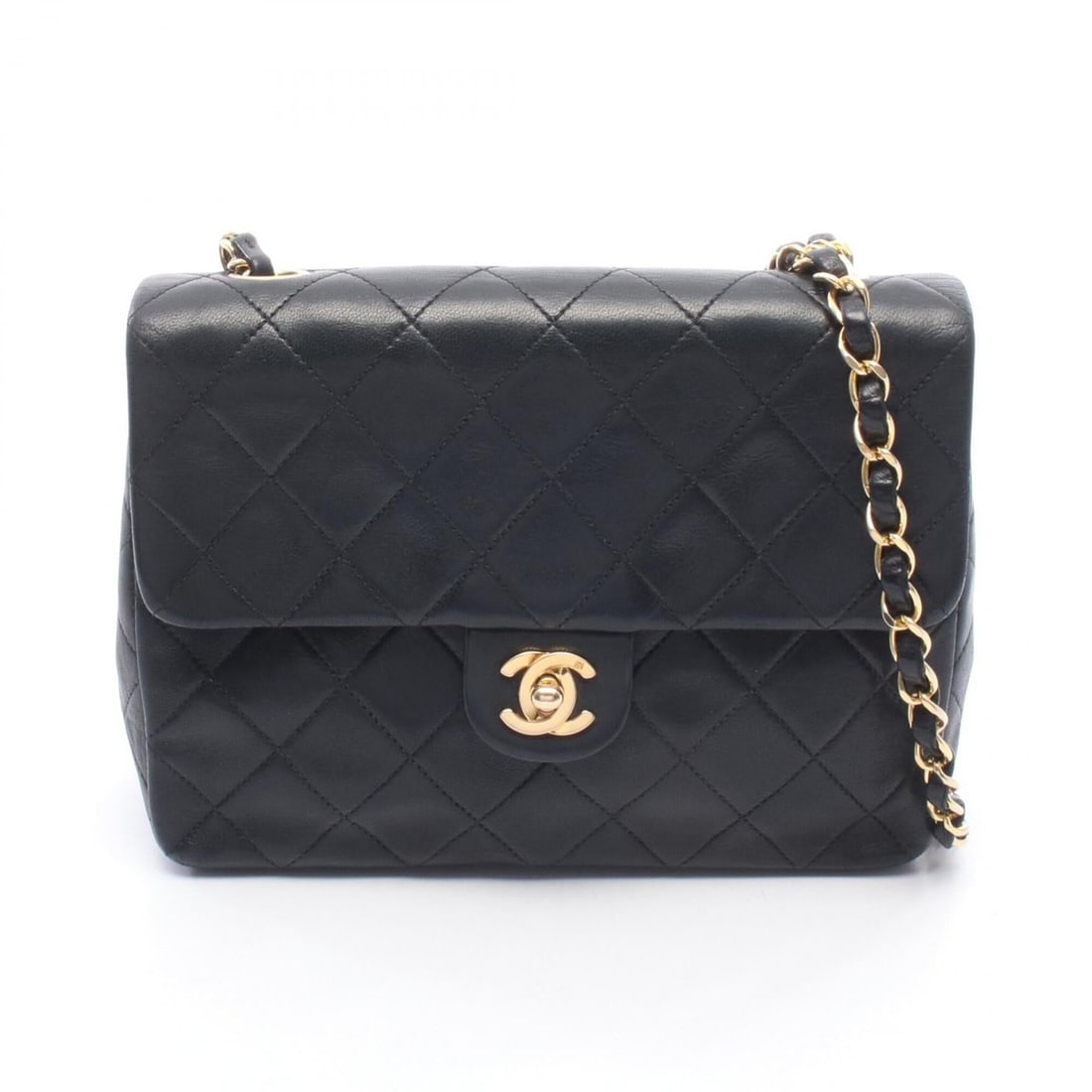 Chanel Mini Matelassé 20 Shoulder Bag/Handbag, Lambskin Leather, Women's, Black: --- Catalog ---Category: SizeSize (HxWxD): 15cm x 20cm x 6cm / 5.9'' x 7.87'' x 2.36''Category: DesignType: Handbag, Shoulder bagColor: BlackGender: WomenMaterial: Leather Leather/Fur Type: LambskinCa